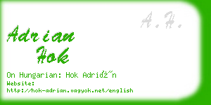 adrian hok business card